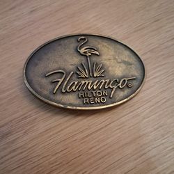 Vintage Flamingo Hilton Buckle