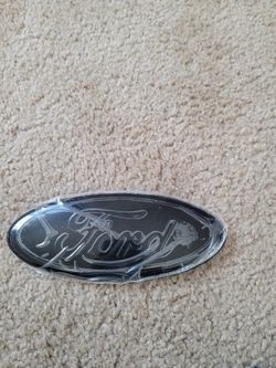 7" Black Ford Emblem New
