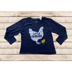 Lost Creek Outfitters Long Sleeve Shirt “Little Farmer” Boys Youth Sz S NWT!