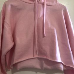 Crop Tops Pink Hoodies 