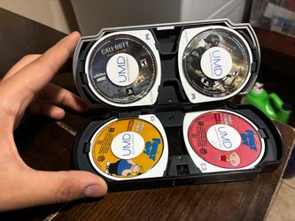 Psp games and movie family guy,  call of duty roads to victory