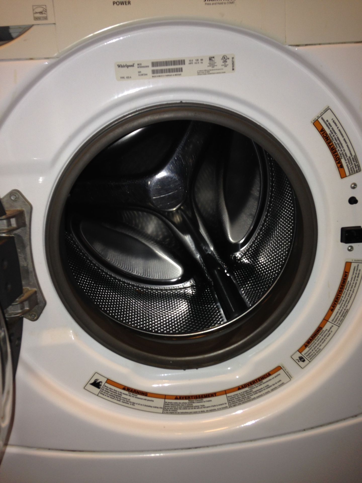 Whirlpool stackable washer&dryer