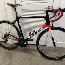 2018 giant tcr advanced pro team sun web road bike 56cm Large