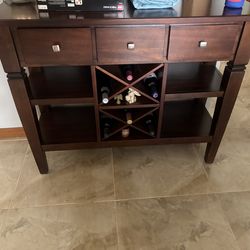 Dinner room set 6 chairs with the buffet