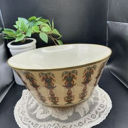 VTG Lenox Lido Porcelain Serving Bowl with 24k Gold Trim