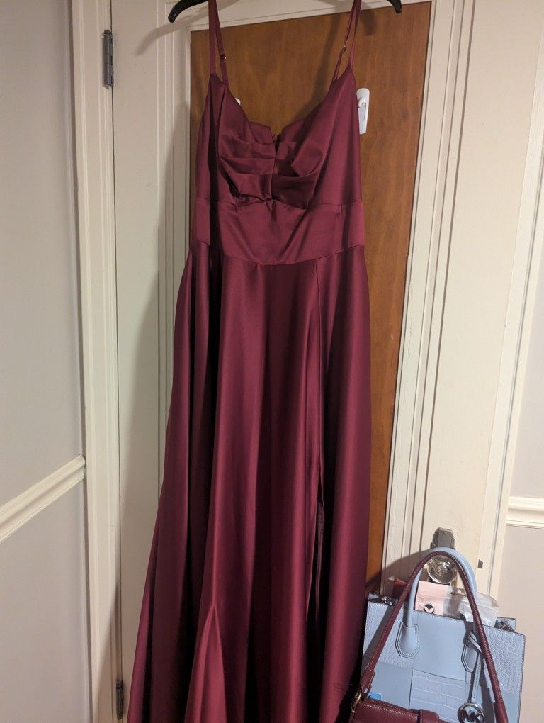 Burgundy Dress-formal