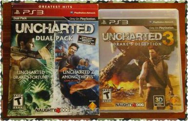 UNCHARTERED 1, 2 & 3 PS3 games