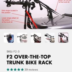 F2 OVER-THE-TOP TRUNK BIKE RACK. $15