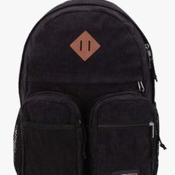 JanSport Granby Remix Backpack - Work, Travel, or Laptop Bookbag, Black Corduroy
