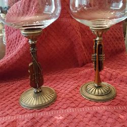 Vintage - 2 Musical Stemmed Wine Glasses