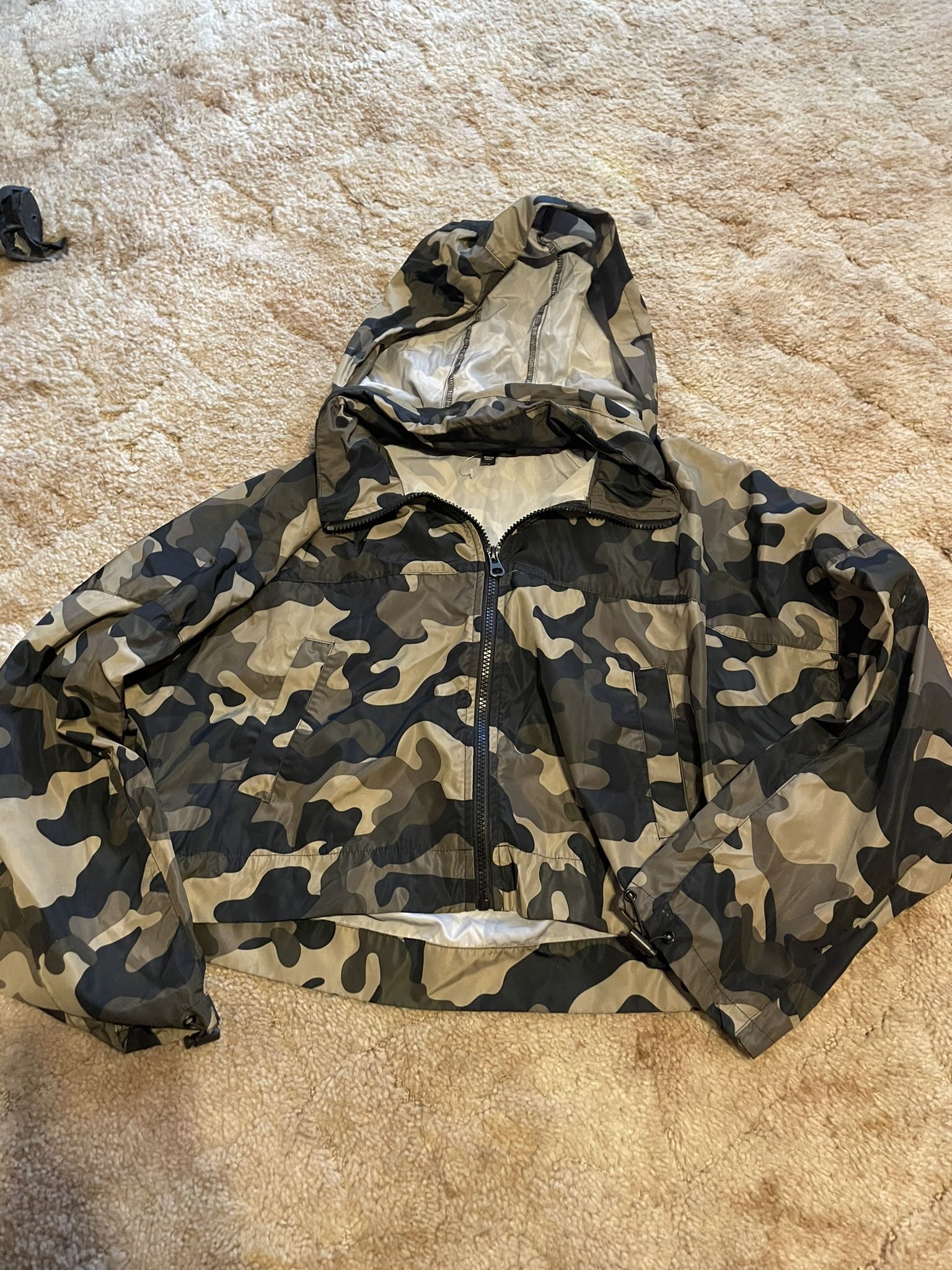 Fashion nova camouflage windbreaker