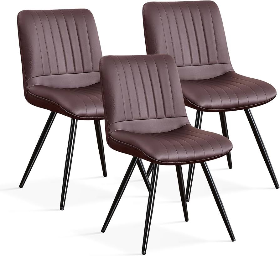 Brown Dining Chairs Set of 4 WHLN