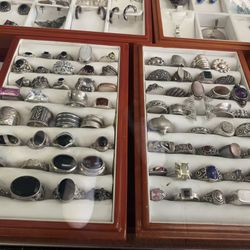 Vintage & Modern Sterling Silver Assorted Jewelry 