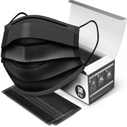 Black Face Masks | Count - 50