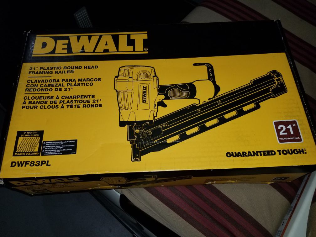 Dewalt nail air gun brand new in box