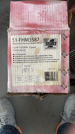 1/2 HP 1075 Rpm Blower Motor