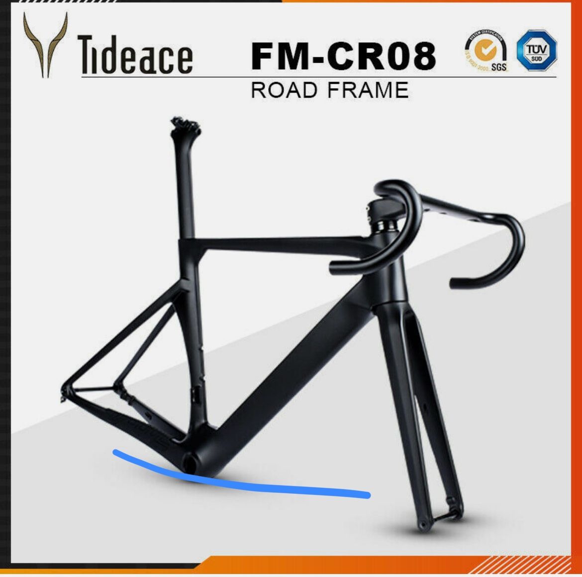 T1000 FULL CARBON FIBER ROAD BIKE FRAME