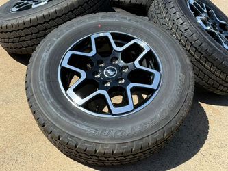 NEW 2024 Ford Bronco Outer Banks Wheels Bridgestone Dueler A/T 255/70/17 99% 6x5.5 Ford Ranger