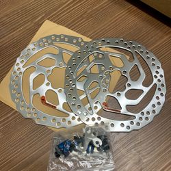 New Pair Shimano Bike Disc Brake Rotors