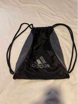 Adidas black & gray sports bag