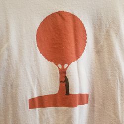 White Tree Hugger Tshirt Size M