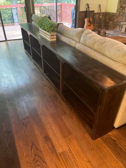 Custom made Bookcase 12’ Dark Brown