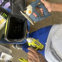 Ryobi Impact Drill And Jig Saw And Reciprocating Saw 