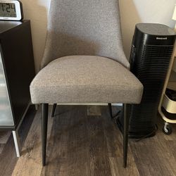 2 Grey Dining Chairs 