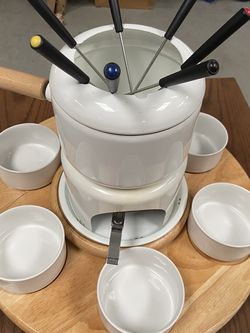 Vintage Crate & Barrel Fondue Set