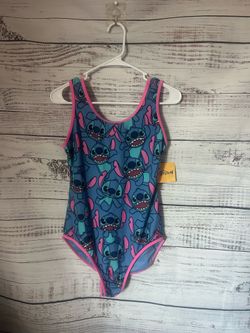NWT women one piece Disney stitch swimsuit size medium