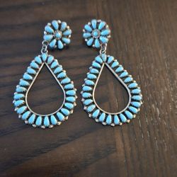 Sleeping Beauty Turquoise Earrings