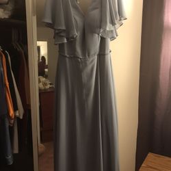 Dusty Blue Maid Of Honor Dress (new)