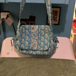 Turquoise Shoulder Strap Vera Bradley Bag 