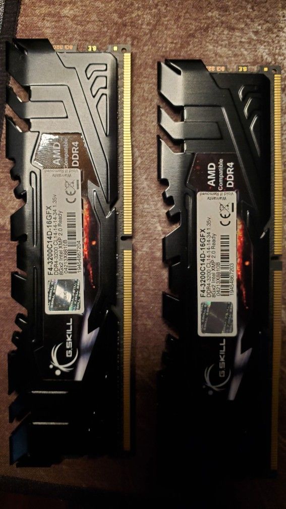 DDR4 CL14 3200 G.skill FlareX 16gb