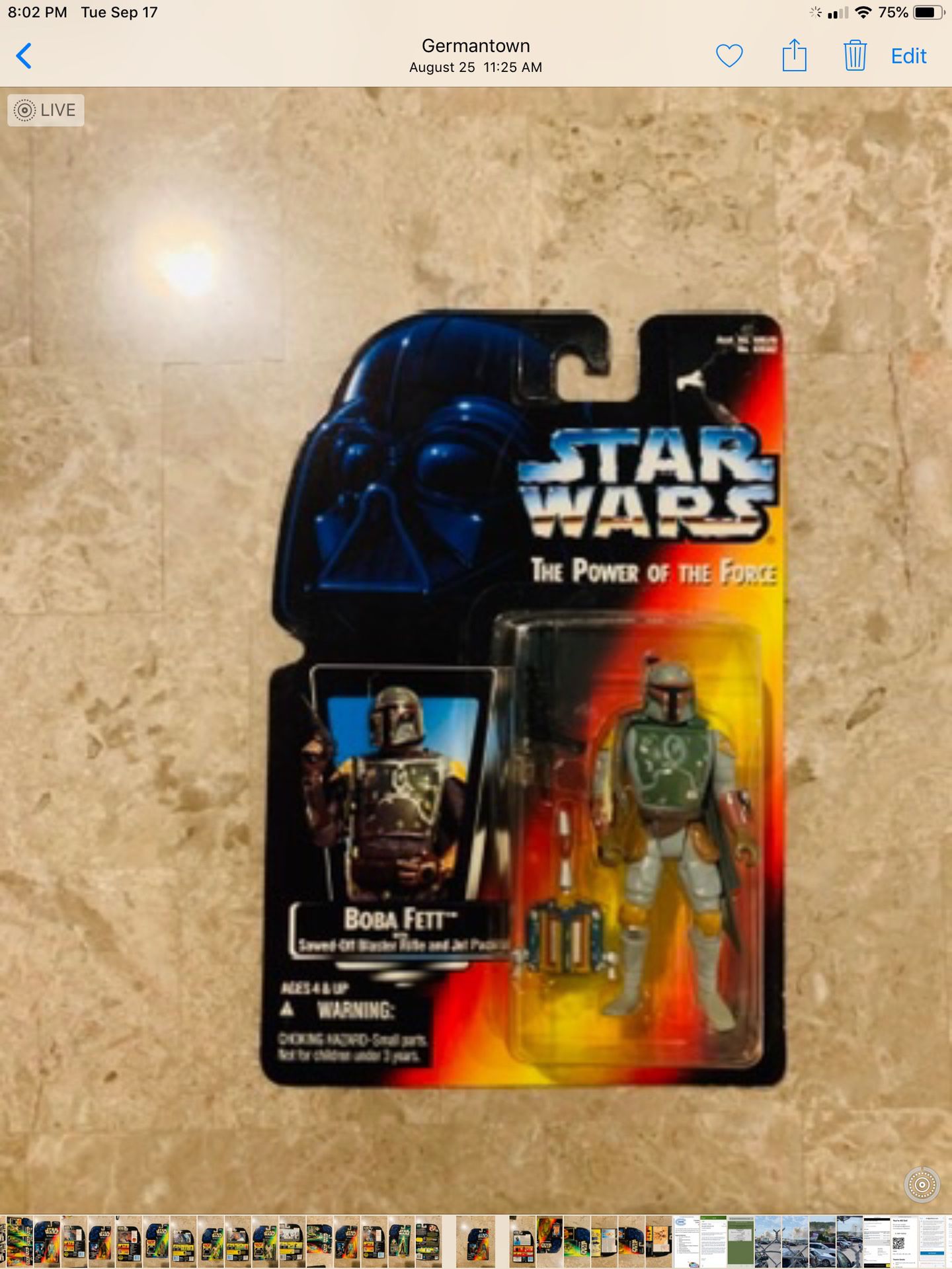 Boba Fett Star Wars action figure New sealed