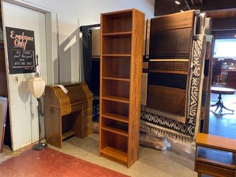 Made in Denmark Tall Slim Teak Bookcase