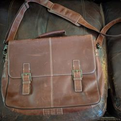 Bocconi Genuine Leather Messenger Bag
