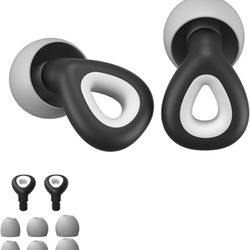 Ear Plugs for Sleeping - 45dB Ultra Soft Silicone Noise Cancelling Earbuds, Reusable Ear Plugs for Noise Reduction, 2 Buds + 6 Tips 