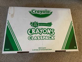 Crayola Crayon Classpack, Teacher Classroom Must Haves, Bulk Back to School Supplies, Elementary & Kindergarten Wishlist, 16 Colors