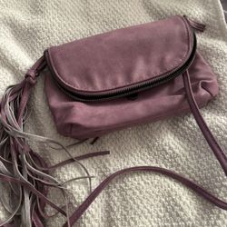 Purple Fringe Purse 