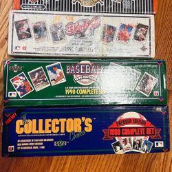 Baseball cards Boxed Sets - 1989, 90, 91, 92