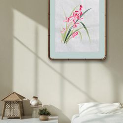 Hand-painted orchid