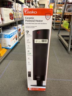 Lasko Ceramic Pedestal Heater with Remote Control