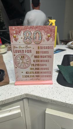 80th Birthday Decor
