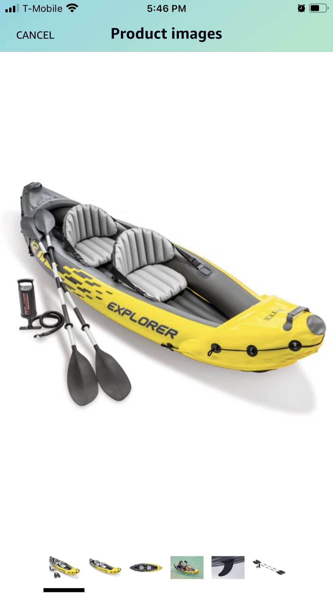 Intex Inflatable Kayak- Used