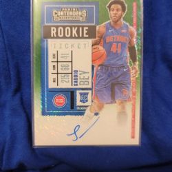 Nba Contender Saddiq Bey Green Shimmer Auto RC Prizm #103