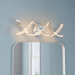 Never opened Crystal chrome Led Vanity Light 