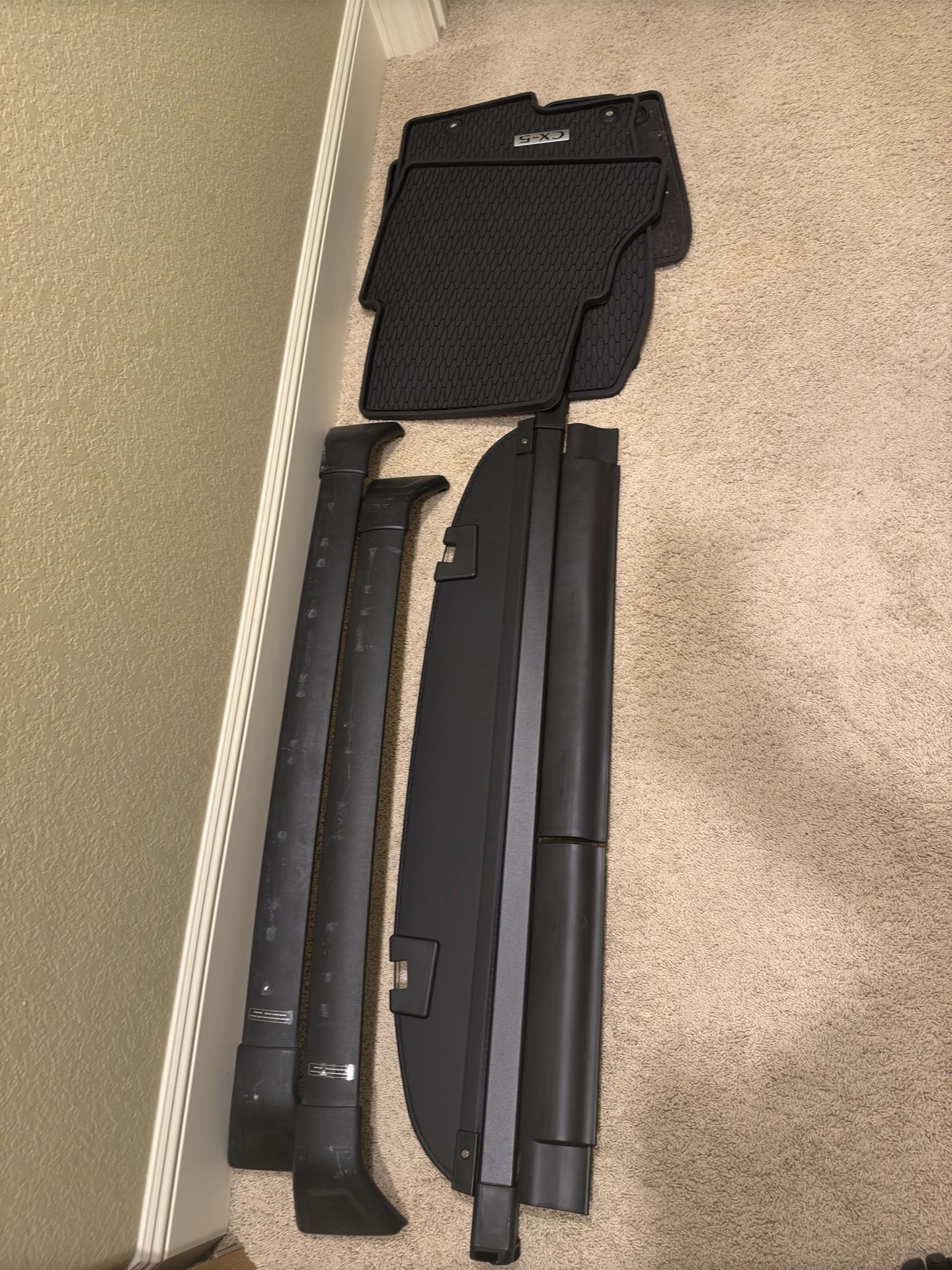 Mazda Cx5 Roof Rack, And Cargo Cover (2017-2023) Also A Car Camp Set Up