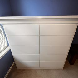White Solid Oak Soft Close Dresser