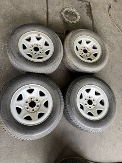 Set of 4 — 17” 6-Lug Steel Wheels / Rims Only
